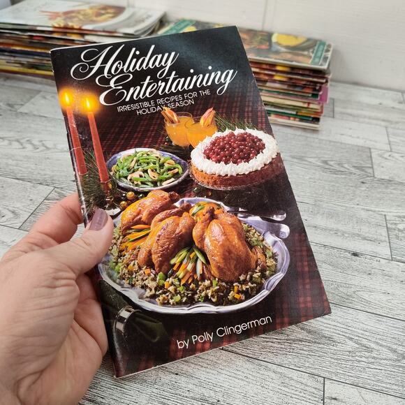 Holiday Entertaining Cookbook Booklet 1991 Vintage by Polly Clingerman - Picture 1 of 10